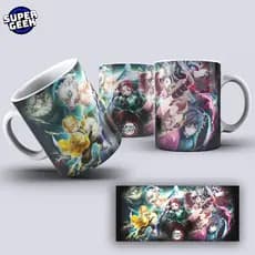 Caneca Demon Slayer Personalizada Anime Tanjiro Zenitsu