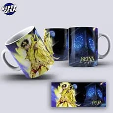 Caneca Cavaleiros do Zodíaco Personalizada Anime Geek 325ml