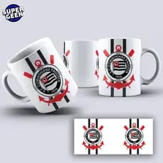 Caneca Corinthians escudo 2026 Personalizada Futebol 325ml com nome