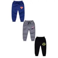 Kit 3 Calças Heróis Moletom Infantil Flanelado Promoção Cores a Escolha