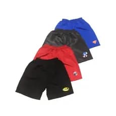 Kit 4 Short Infantil Tactel Moda Praia Estilo Lazer Criança Piscina Conforto Baby Menino Heróis