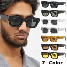 Óculos De Sol Europeus Americanos Retro Quadrados De Estrutura Espessa Hip Hop Para Homens De Proteção UV Mulheres