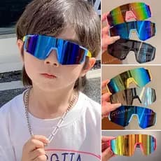 Óculos De Sol De Personalidade Para Ciclismo Infantil Proteção UV Meninos Meninas Esportivos Ao Ar Livre Equitação De Ar