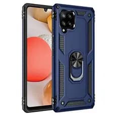Para Samsung Galaxy A11 A21s A31 A51 A71 M31 M51 A12 A22 A32 A52s A72 A02s Anel De Metal Ímã Duro PC Silicone À Prova De