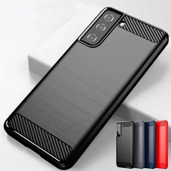 Para Samsung Galaxy S26 S25 S24 S23 S22 S21 FE Nota 20 10 Plus Ultra Borda Macio TPU Fibra De Carbono Silicone Caso Tele