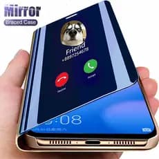 Para Samsung Galaxy A57 A37 A17 A07 A56 A36 A26 A16 A06 A55 A35 A22 A32 Inteligente Sono Espelho Flip Couro Caso Do Tele