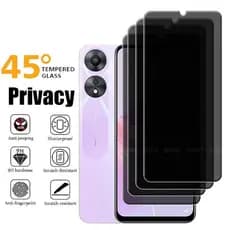 Para OPPO Reno 15F 14F 13F 12F 11F A6 A5 Pro A6T A6X A5X A3X A18 A38 A58 Privacidade Anti-Espião Protetor De Tela De Vid