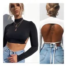Kit 2 Cropped Feminino Costa Nua
