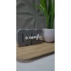 Letreiro personalizado Decoração "Ore e Confie "  decoração de salas quartos .