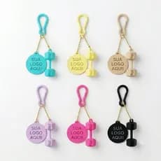 kit 30 / 50 / 80 chaveiros personalizados com tag + halter + mosquetão ,ideal para brindes e eventos
