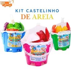 Baldinho Para Praia Areia - Baldinho Castelinho Castelo Areia Balde Infantil Praia, Parque, Quintal, Brinquedo, Criativo