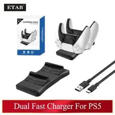 Base Dupla para carregar do controle Dualsense 5 Playstation 5 PS5 carregador