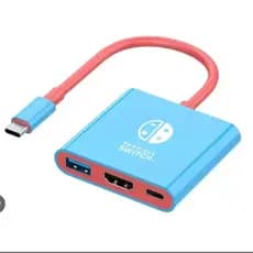 Dock Station portátil HDMI 4K Hub USB C Adaptador para Nintendo Switch