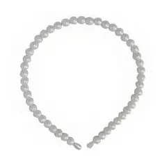 Tiara Perolas Branca Feminino Infantil Adulto Arco Ano Novo