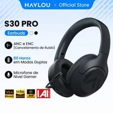 HAYLOU S30/S30 Pro TouchControl Sem Fio Bluetooth 5.4 Fone De Ouvido Com Duração De Bateria De 80 Horas