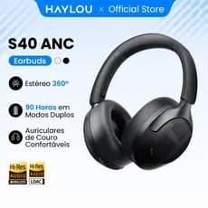 Haylou S40 ANC -50db Fone De Ouvido Sem Fio Cancelamento De Ruído Hi-Res 3D Áudio Espacial Com LDAC Bluetooth6.0