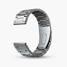 Pulseira De Relógio De Aço Inoxidável Haylou | Correia De Metal De Liberação Rápida Durável E Confortável