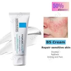Vitamina B5 + Facial Creme Reparador Pele Danificada Diminui Imperfeições Hidratante Suavizante Cuidado 40ml 100ml Protetor