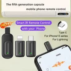 Telefone Inteligente Controle Remoto Infravermelho Atualizado Cápsula Transmissor APP Para TV Ar Condicionado Acessório