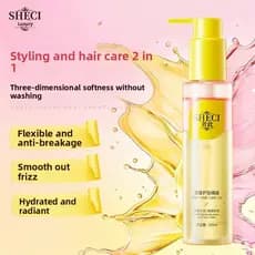 Óleo Essencial Para Cabelos Cacheados Sheci-Frizz E Ressecamento Domesticado , Tratamento Suave Sedoso Danificados , Cap