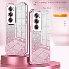 Capa De Telefone Para OPPO Reno 12F 13F 11F 8T Reno12 13 11 10 8 9 12 Pro Plus Gradiente Elegante Brilhante Borda Galvan