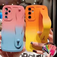 Capa De Telefone Com Pulseira De Suporte Para Samsung Galaxy A56 A36 A26 A16 A06 A55 A35 A25 A15 A54 A34 A14 5G A24 4G M