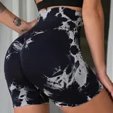Tie-Dye Leggings Femininas Cintura Alta Levanta Bumbum Fitness Yoga Calças Esportivas