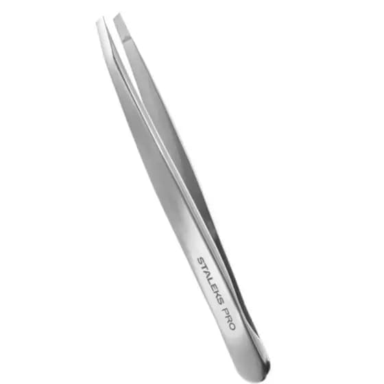 Pinca de Sobrancelha Staleks Pro - Serie Expert 10 - Chanfrada Estreita - TE-10-4