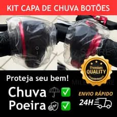 Kit Capa Botões Protetor Scooter Elétrica - Contra Chuva e Oxidação