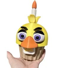 Cupcake Chica FNAF Cofrinho + Porta Treco Decorativo 3D | Colecionável Five Nights at Freddy’s Gamer