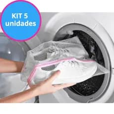 KIT com 5 Sacos Lava Fácil para Lavar Tênis