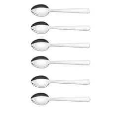 Kit 6 Colheres de Café Chá Sobremesa Inox