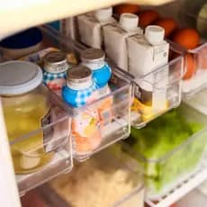 Organizador de Geladeira Multiuso Acrílico Gavetas Armário Cozinha Dispensa Transparente Kit