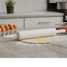 Rolo Abrir Massa Maciço Pau de Macarrão Profissional Pesado Pão Pizza Cozinha 40cm