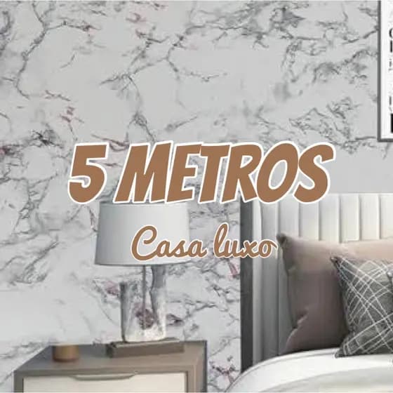 Papel de Parede Marmore 3D 5 METROS X 45CM AutoColante