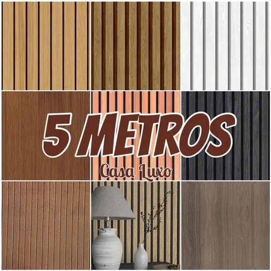 Papel de Parede 5 METROS X 45CM Madeira Auto Adesivo