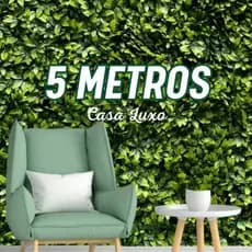 Papel de Parede Folhas Verdes 3D  5 METROS X 45CM Auto-Adesivo Auto-Colante