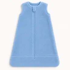 Saco Dormir Bebê 70cm x 44 cm Zíper Casulo Pijama Soft Azul Soninho De Bebê