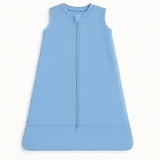 Saco de Dormir Pijama Bebê Verão Malha Cobertor manta Azul Claro 3 a 12 Meses Soninho de Bebê Antialérgico Seguro