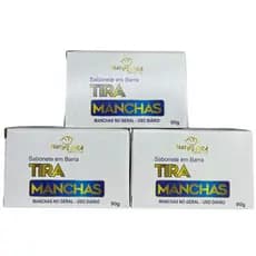 Kit com 3 Sabonete em Barra Tira Manchas