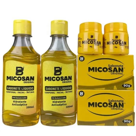 Micosan Kit Pomada clareadora 2 Pomada 2 Barras 2 Liquidos