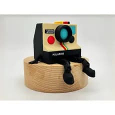 Câmera Polaroid Retrô Decorativa 3D | Item Geek Vintage Para Setup, Mesa e Colecionadores