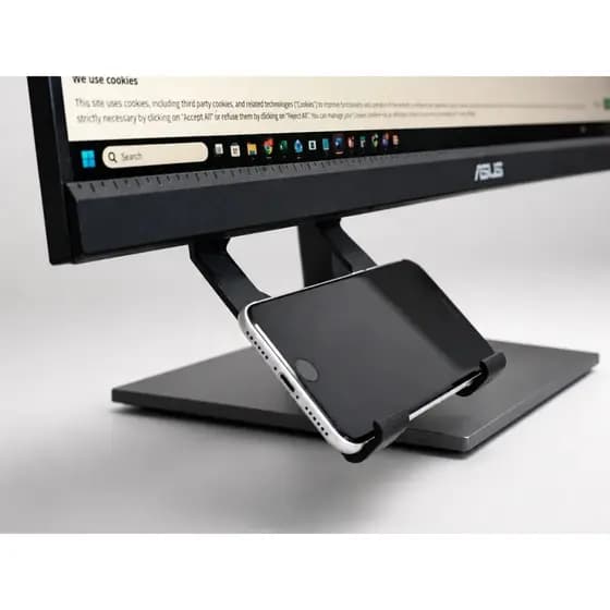 Suporte de Celular para Monitor | Organizador de Mesa Minimalista Desk Setup Gamer e Home Office