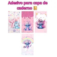 Kit de Adesivos para Capa de Caderno Personalizado Stitch