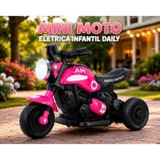 🔥 Mini Moto Elétrica Infantil Rosa | Moto Elétrica Criança Recarregável – Envio Rápido