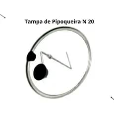Tampa De Vidro Mais Haste De Aluminio Para Panelas 16, 18, 20, 22, 24 Pipoqueira RL