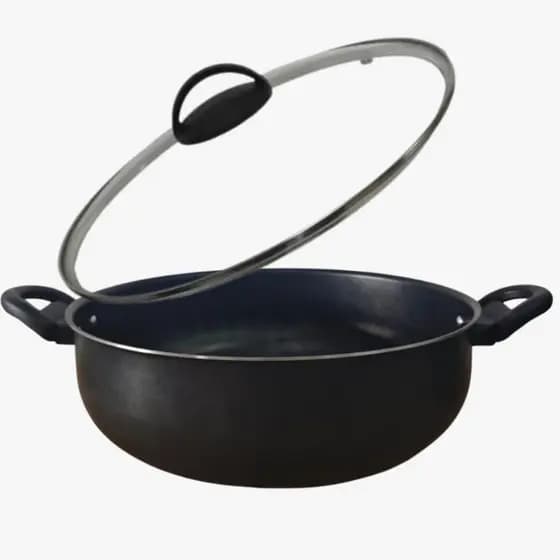 Frigideira Panela Paella Caçarola Wok Antiaderente 28 Cm