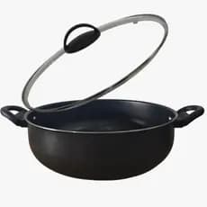 Frigideira Panela Paella Caçarola Wok Antiaderente 28 Cm