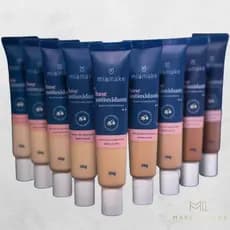 Base Antioxidante Multifuncional Cobertura Media Efeito Mate Mia Make