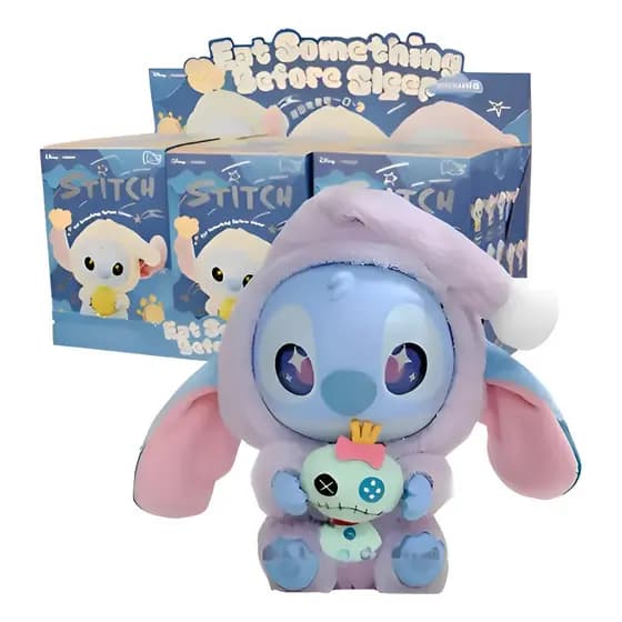 Boneco Stitch surpresa 17cm colecionável fofo, ideal para presente e decoração criativa